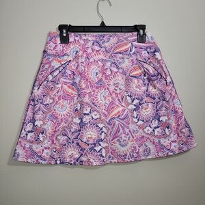 Title Nine Pink and Purple A-Line Skirt Size S